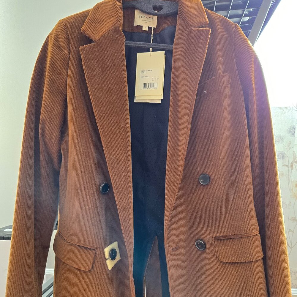 Sezane Brown Corduroy Jacket